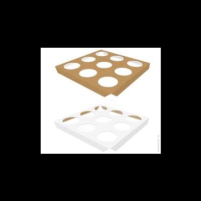 CAIXA KRAFT TAMPA C\JANELA 750ML 14X14X5CM