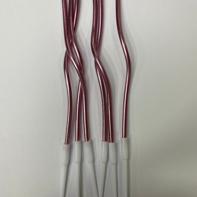 VELA ROSA GOLD ESPIRAL 16CM 6UNID