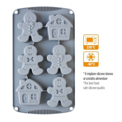 Molde de silicone gengibre 30x17x 3CM