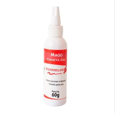 CANETA GEL VERMELHO MAGO 60GR