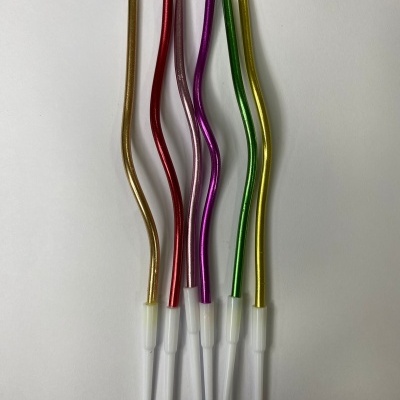 VELA METALICAS ESPIRAL 16CM 6UNID