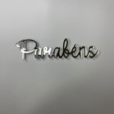 TOPO ACRILICO PARABENS 9CM