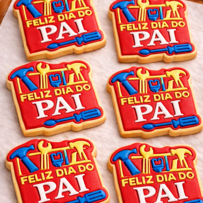 CORTANTE MARCADOR BOLACHAS "FELIZ DIA DO PAI"