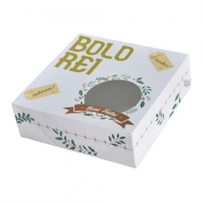 CAIXA BOLO REI 27x27x7.5cm