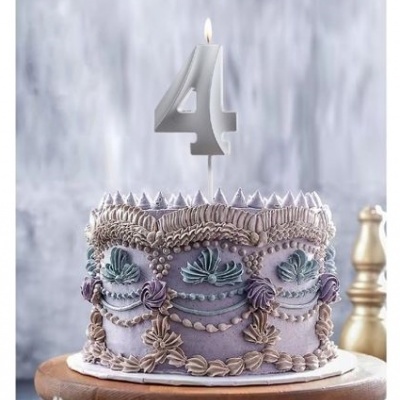 VELA 0 PRATEADO 14.5CM