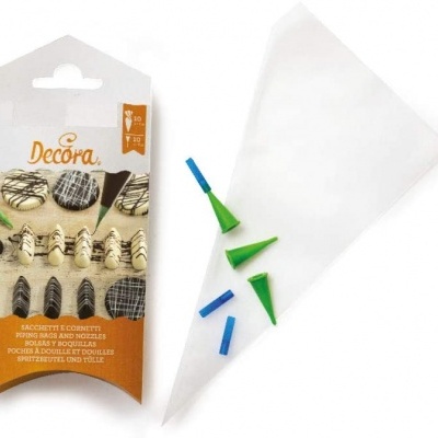 10 SACO PASTELEIRO DESCARTAVEIS COM 10 BICOS DE DECORAÇÃO