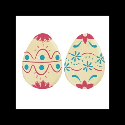 OVO CHOCOLATE BRANCO FLORES (ALEATÓRIO)