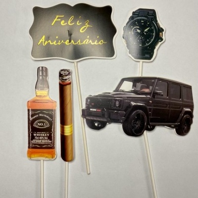 TOPO BOLO HOMEM 5PCS