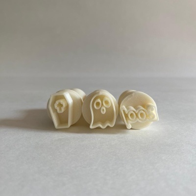 CARIMBOS BRIGADEIRO HALLOWEEN (MORCEGO, TEIA , ABOBORA, FANTASMA,CAIXAO,BOO)