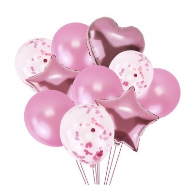 BALÕES MIX 10 PCS (várias cores)