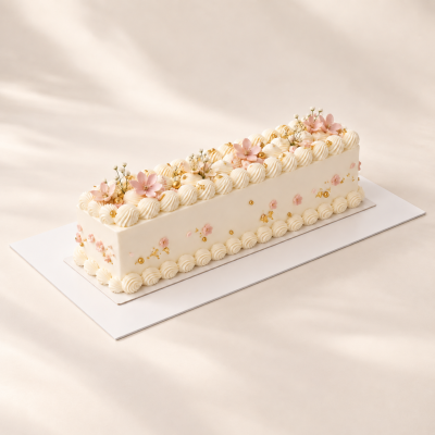 Base Branca em MDF para Long Cake – 40 × 25 cm