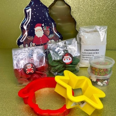 KIT PRENDA BOLACHAS DE NATAL