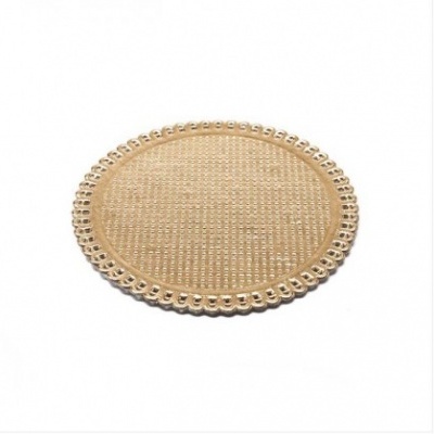 PRATO CARTÃO DOURADO 10CM