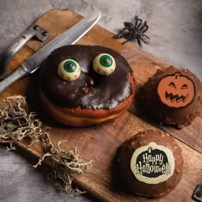 OLHOS CHOCOLATE BRANCO  Ø30MM X 20MM