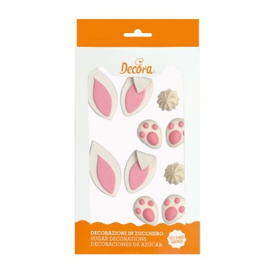 DECORAÇÃO AÇUCAR COELHO 10PCS