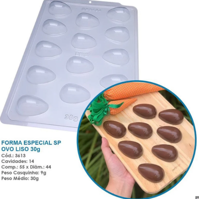 FORMA ACETATO 3PARTES OVO 30GR 9454