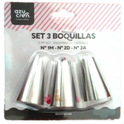 SET 3 BOQUILHAS: 1M, 2D, 2A