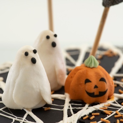 DECORAÇÃO AÇÚCAR HALLOWEEN  FANTASMA