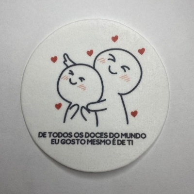 PLACA HOSTIA NAMORADOS REDONDO