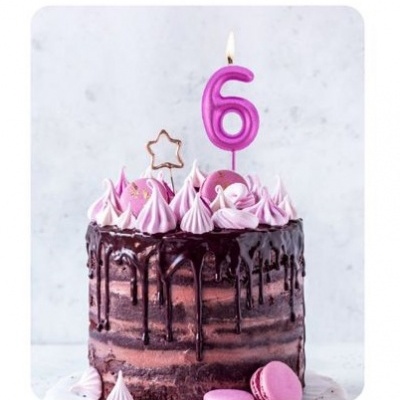 VELA  ROSA METALIZADO