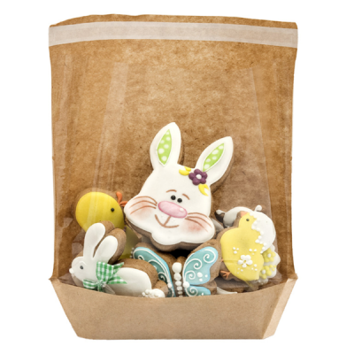 SACO PAPEL KRAFT C\BASE E JANELA  10UN