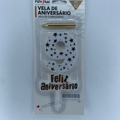 VELA FELIZ ANIVERSÁRIO DOURADO