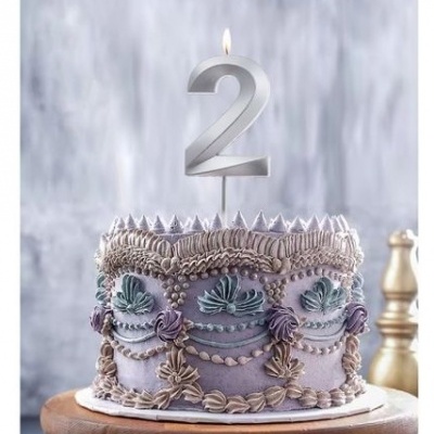 VELA 0 PRATEADO 14.5CM