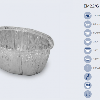 FORMA ALUMINIO REFº22  C/ TAMPA DE CARTÃO