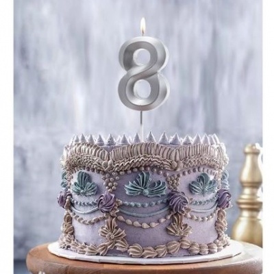 VELA 0 PRATEADO 14.5CM