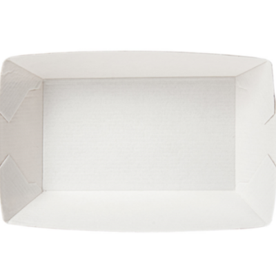 BARQUETAS CARTÃO BRANCO 9,2x5,3x3,4 CM