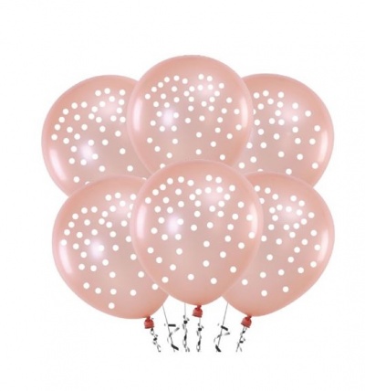 BALOES ROSA GOLD  30CM 5PCS