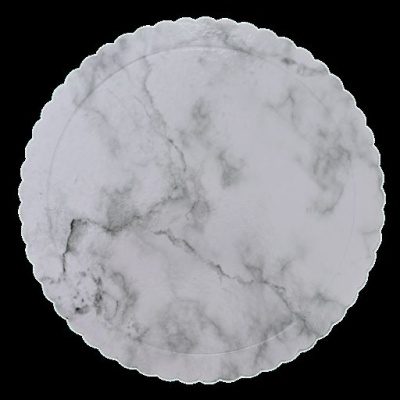 PRATO CARTÃO MARMORE 25CM