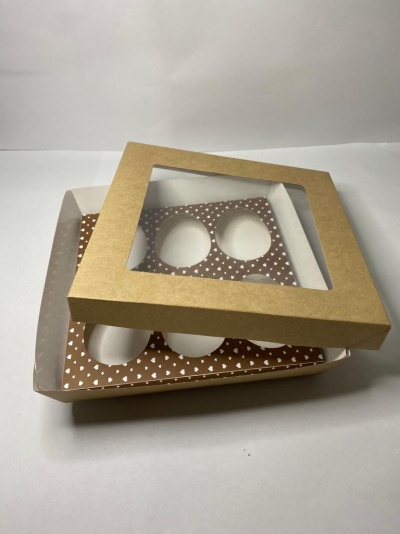 CAIXA KRAFT C\JANELA  BASE 6 OVOS 50GR