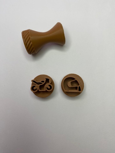 CARIMBO BRIGADEIRO MOTARD UNIDADE (ler descrição)