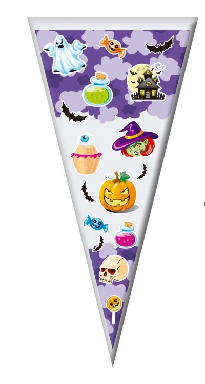 SACO CELOFANE CONE HALLOWEEN UNID