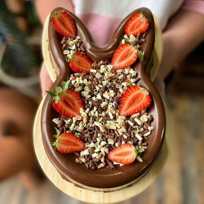 FORMA BOLO PISCINA COELHO  27X17CM