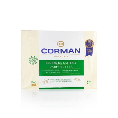 MANTEIGA CORMAN MG 82% 2KG