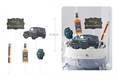 TOPO BOLO HOMEM 5PCS