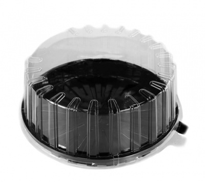 PRATO PRETO C\TAMPA CRISTAL Ø20X10ALT PRATO PRETO C\TAMPA CRISTAL Ø20X10ALT