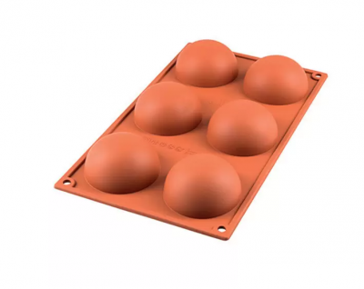 MOLDE SILICONE MEIA ESFERA Ø70MM 80ML 6PCS MOLDE SILICONE MEIA ESFERA Ø70MM 80ML 6PCS