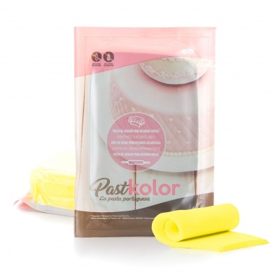 PASTA DE AÇÚCAR AMARELO LIMÃO 1KG-SEM GLÚTEN