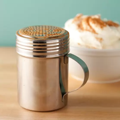 POLVILHADOR INOX ASA 7x9CM FUROS Ø2.5MM