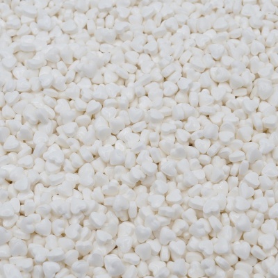 MINI CORAÇOES BRANCO 3D