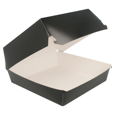 CAIXA CARTÃO HAMB. 14X,12.5X8 PRETO 50UNID CAIXA CARTÃO HAMB. 14X,12.5X8 PRETO 50UNID