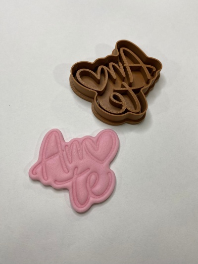 CORTANTE MARCADOR PARA BOLACHAS "AMO TE"