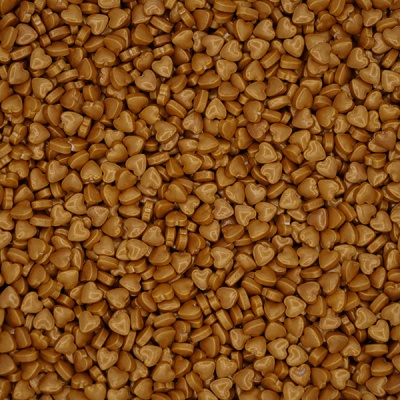 MINI CORAÇOES OURO 3D