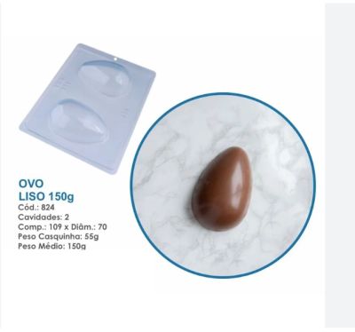 FORMA ACETATO 3PARTES OVO 150GR