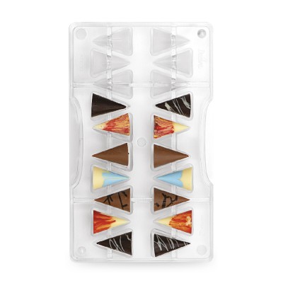 MOLDE POLICARBONATO PARA 20 BOMBONS CONES PEQUENOS