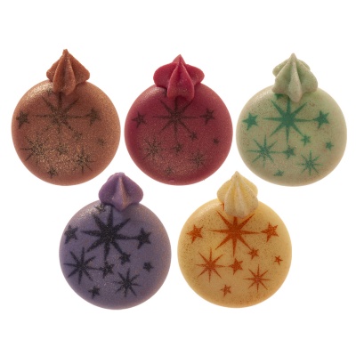DECORAÇÃO DE AÇÚCAR BOLAS DE NATAL Ø 22MM DECORAÇÃO DE AÇÚCAR BOLAS DE NATAL Ø 22MM