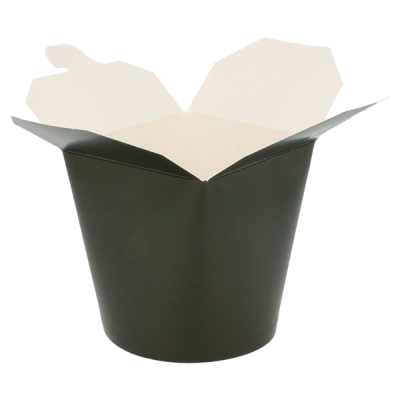 POTES CARTOLINA PRETA  480ML  Ø8x9 CM 50UNID